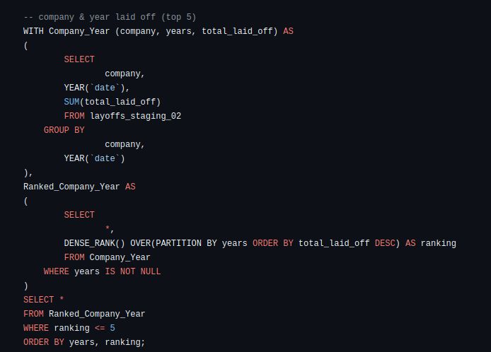 Exploratory Data Analysis with MySQL